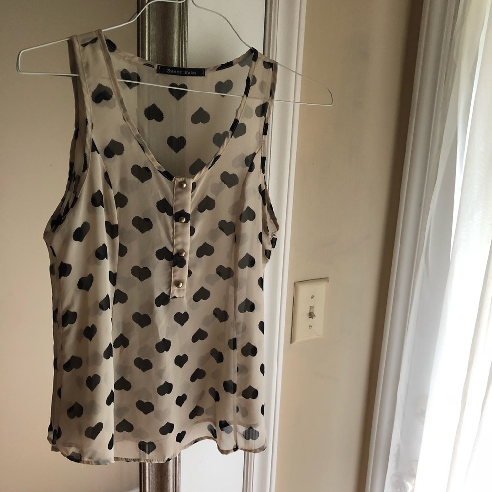 Sheer Printed Tank